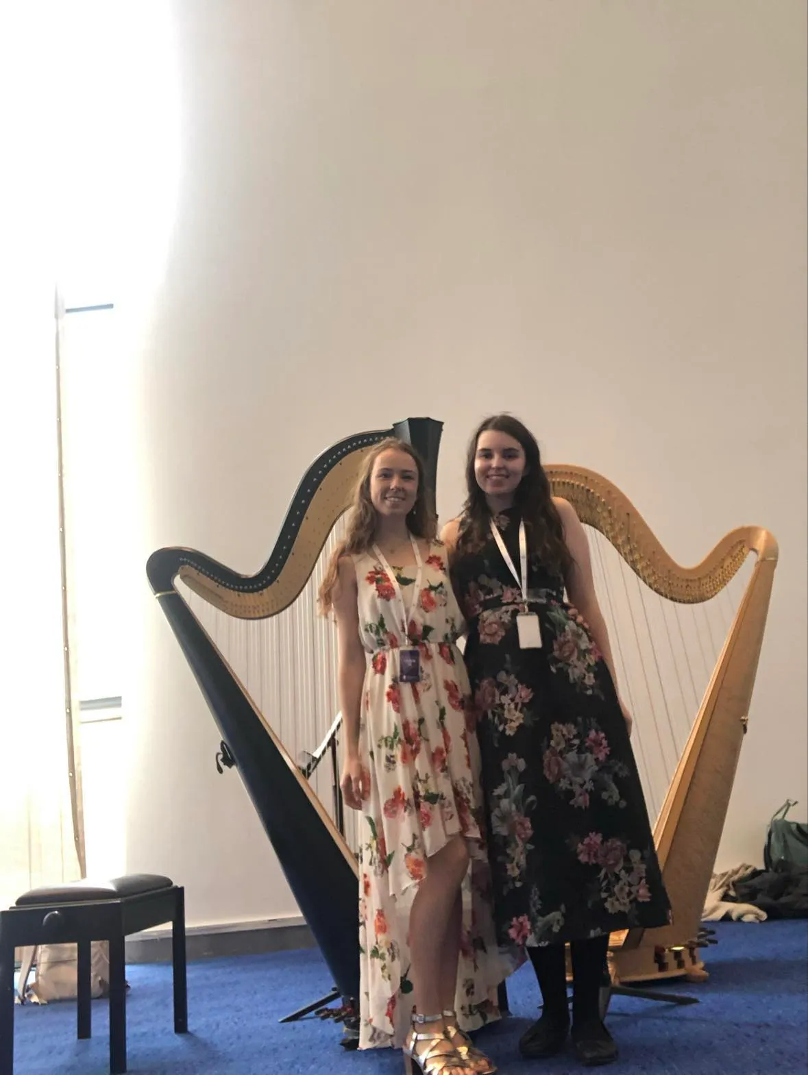 Angharad and Jess post duo recital