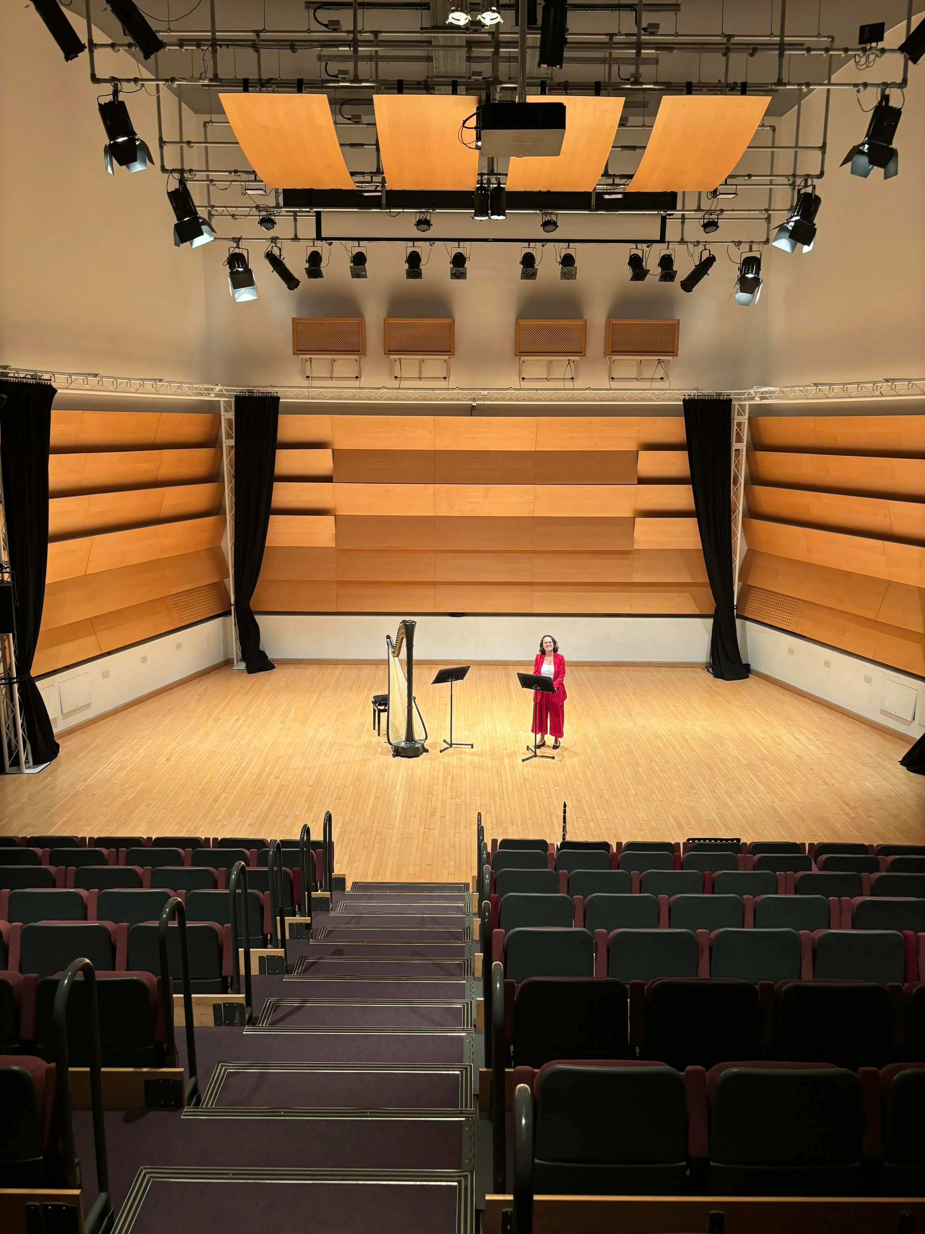 Angharad playing at a recital